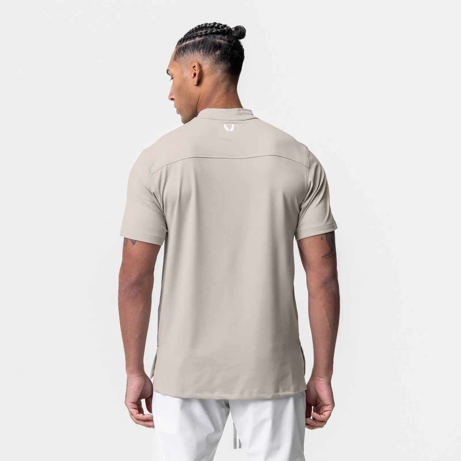 0684. Core Mock Neck Tee - Chai