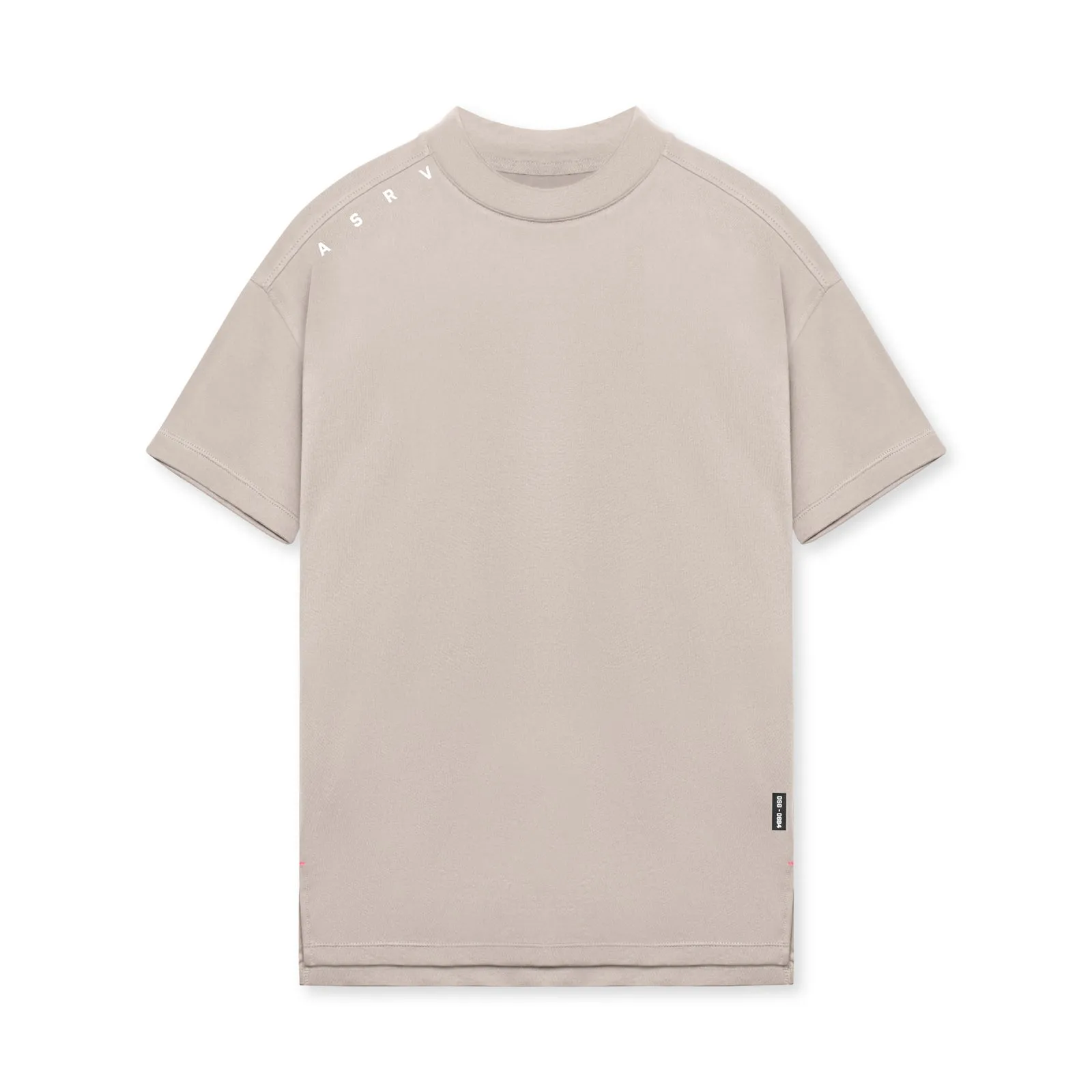 0684. Core Mock Neck Tee - Chai