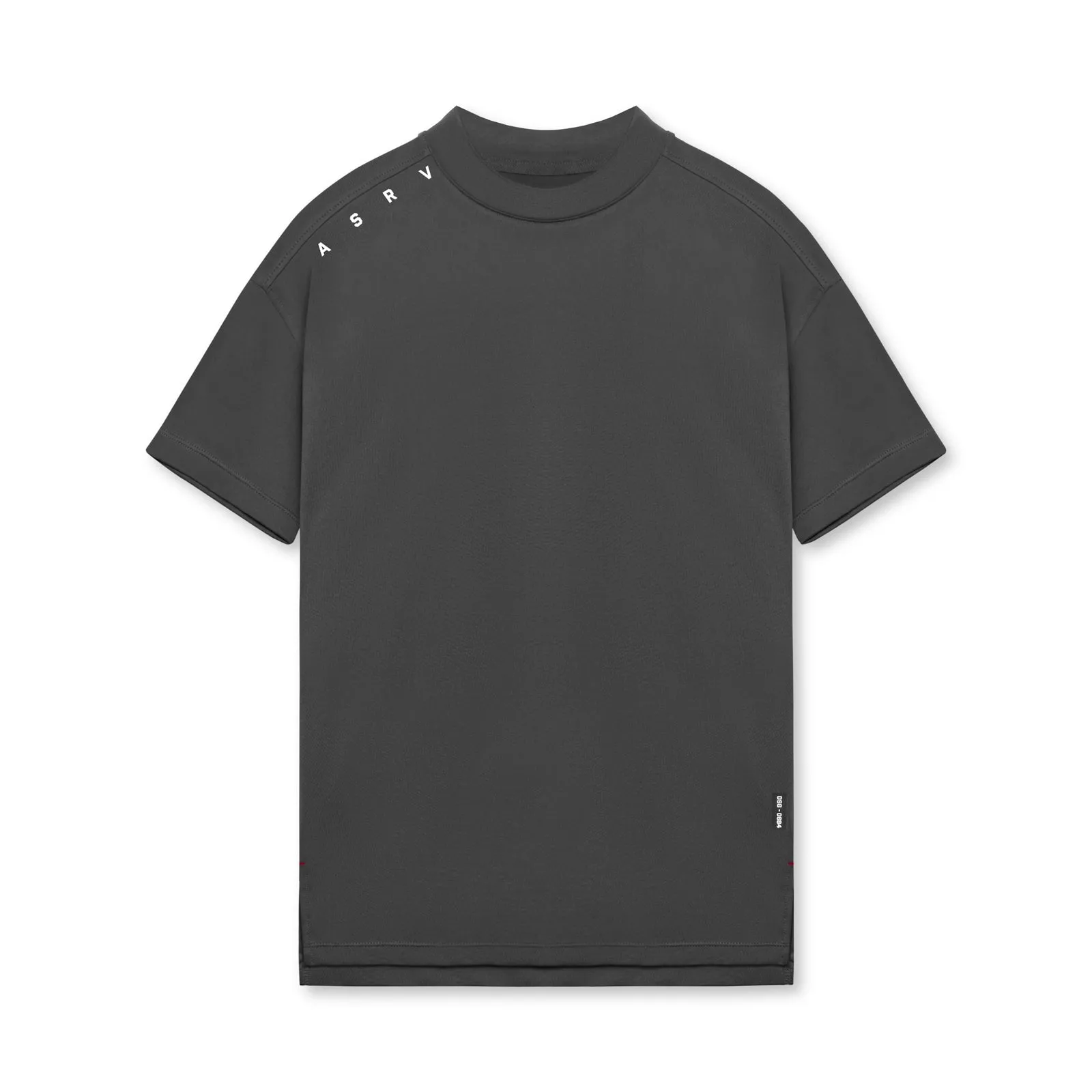 0684. Core Mock Neck Tee - Space Grey