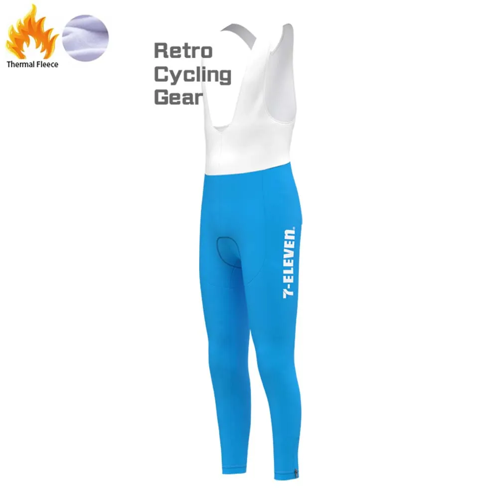 1990s 7-ELEVEN Fleece Retro Long Cycling Kits