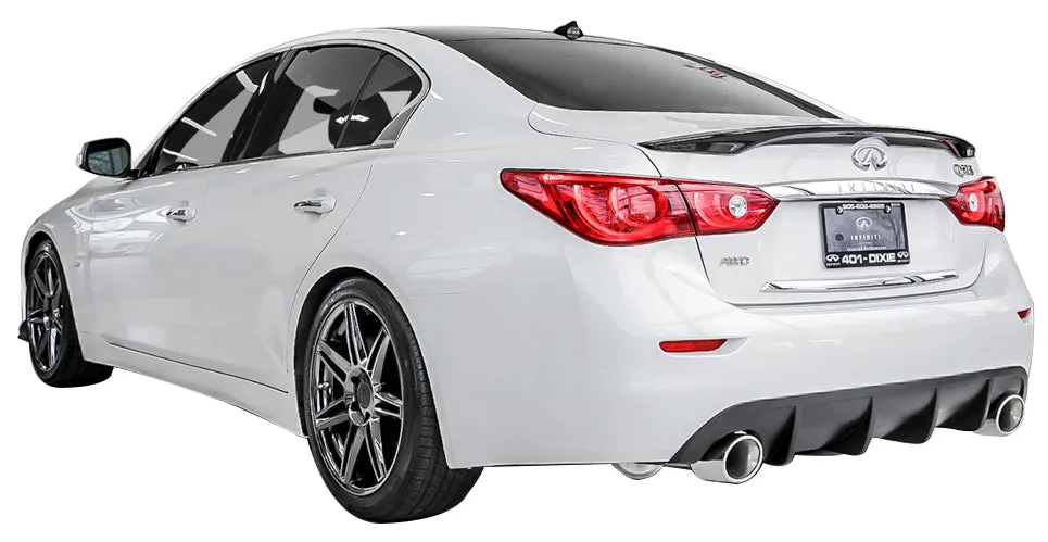 2014-17 Infiniti Q50 Rear Diffuser [Matte Black] - KB11222MB