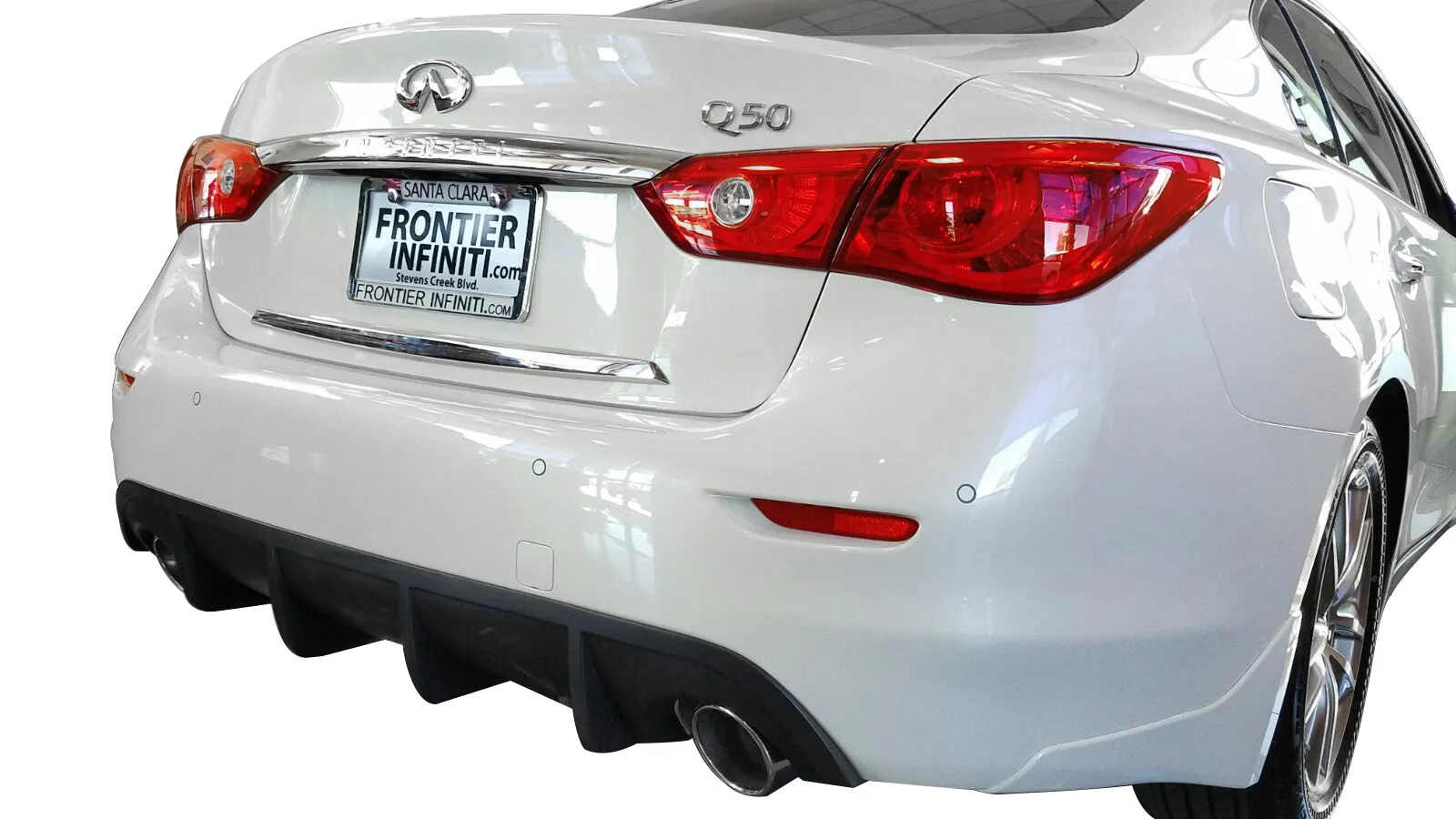 2014-17 Infiniti Q50 Rear Diffuser [Matte Black] - KB11222MB