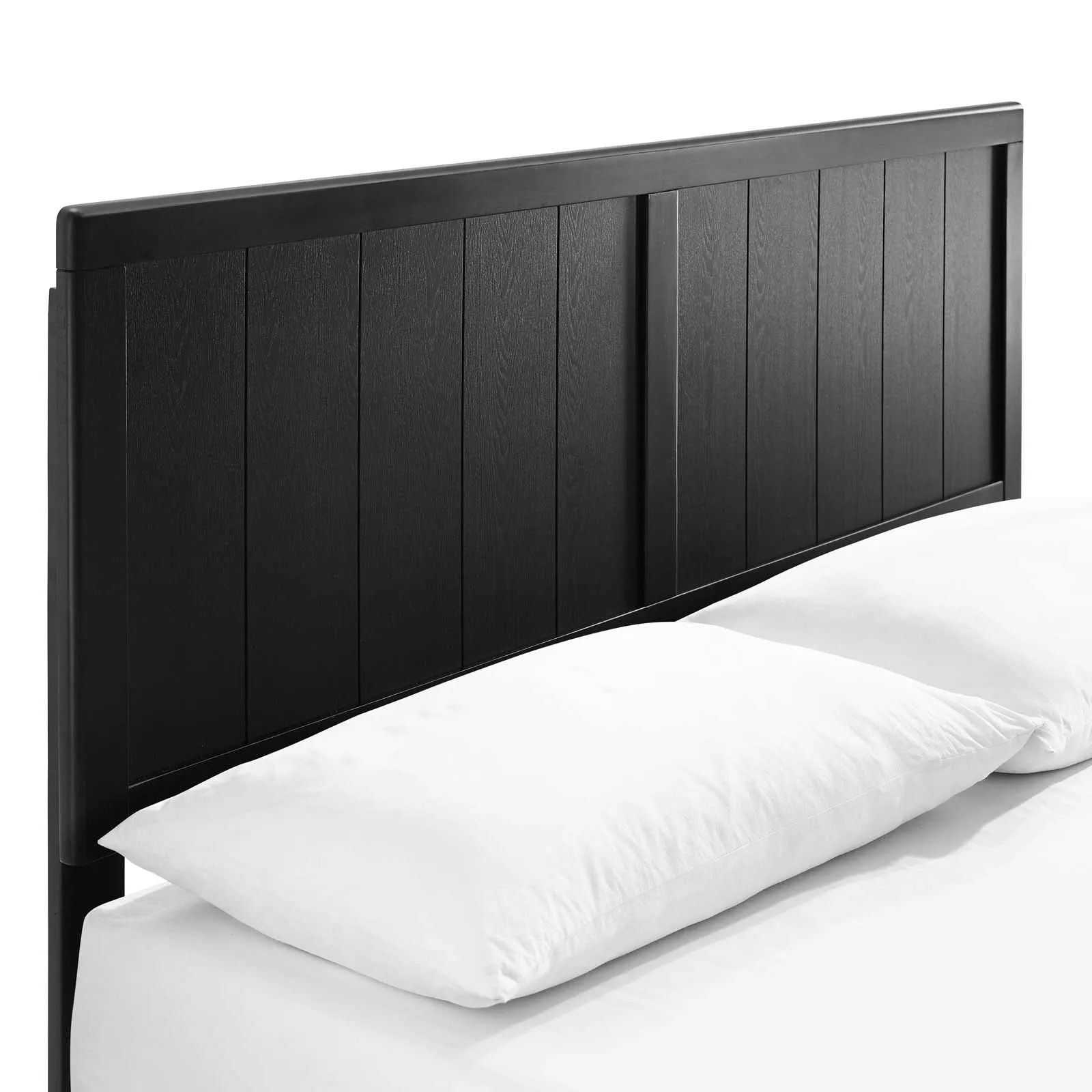 Alana Full Wood Platform Bed With Angular Frame Black MOD-6616-BLK