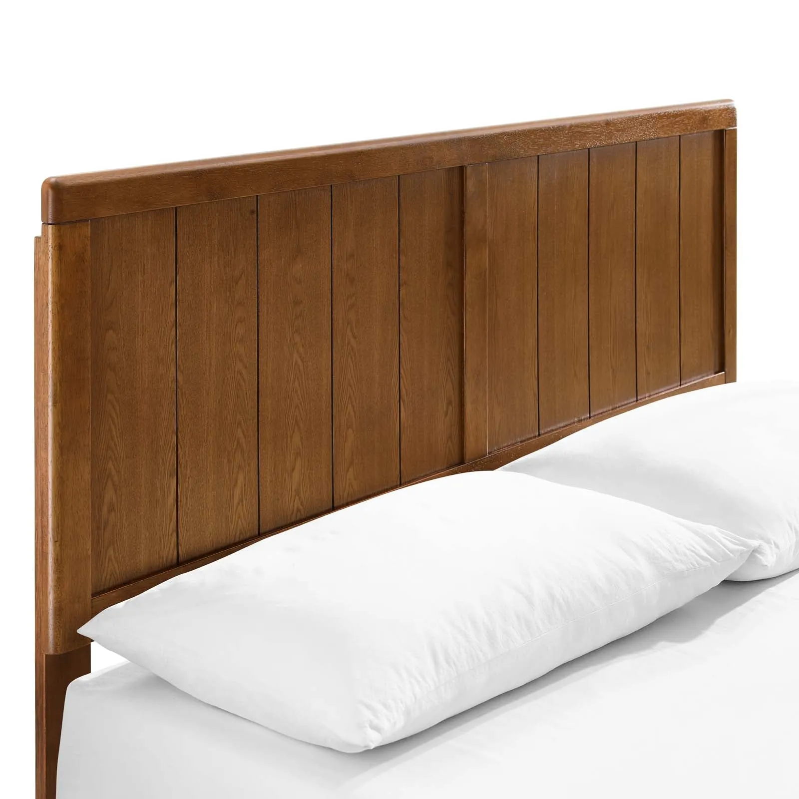 Alana King Wood Platform Bed With Splayed Legs Walnut MOD-6620-WAL