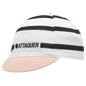 Attaquer | Stripe Logo Cap | White