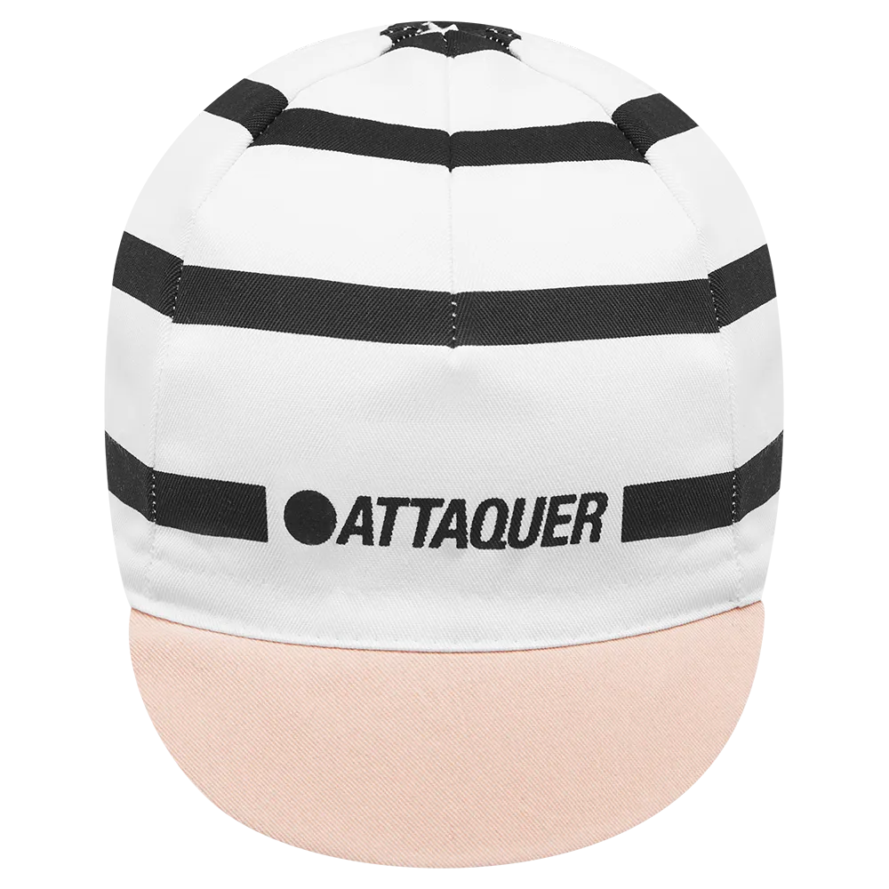 Attaquer | Stripe Logo Cap | White