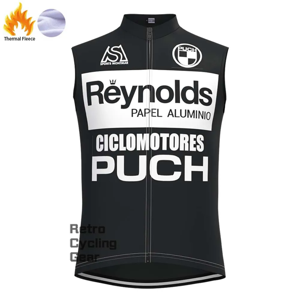 Black Reynolds Fleece Retro Long Cycling Kits