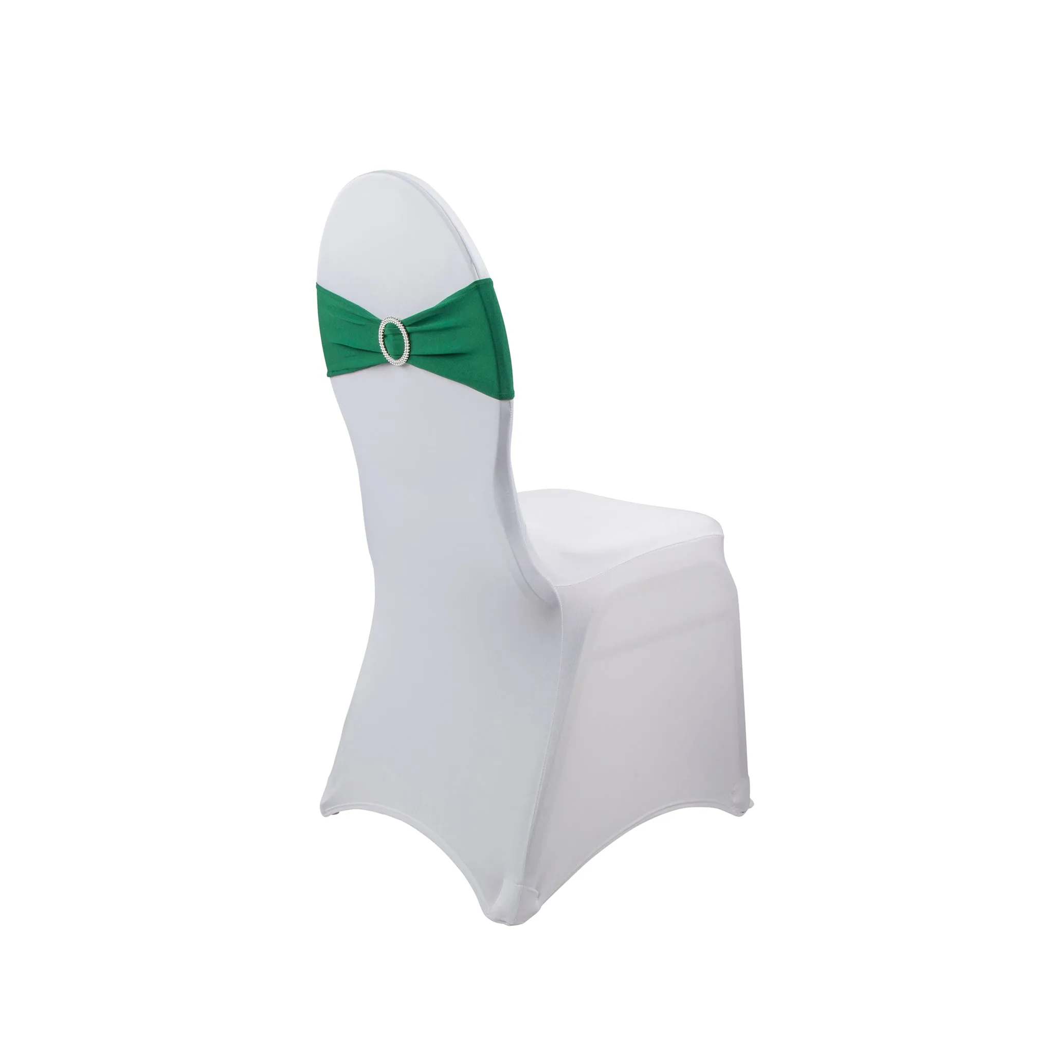 Buckle Spandex Stretch Chair Band - Emerald Green