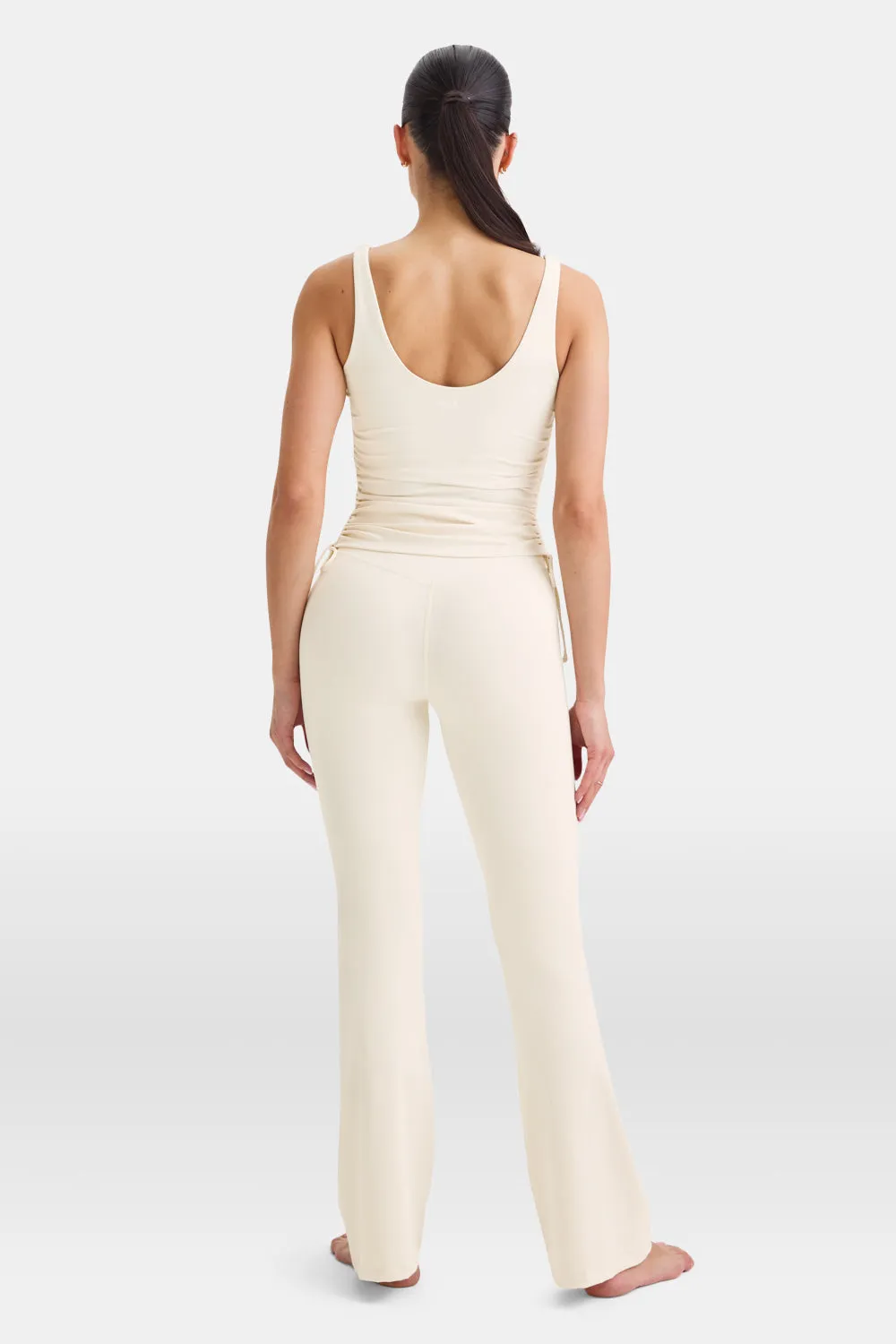 DAYFLEX BUILT-IN SUPPORT ADJUSTABLE TIE SIDE VEST - BUTTERMILK