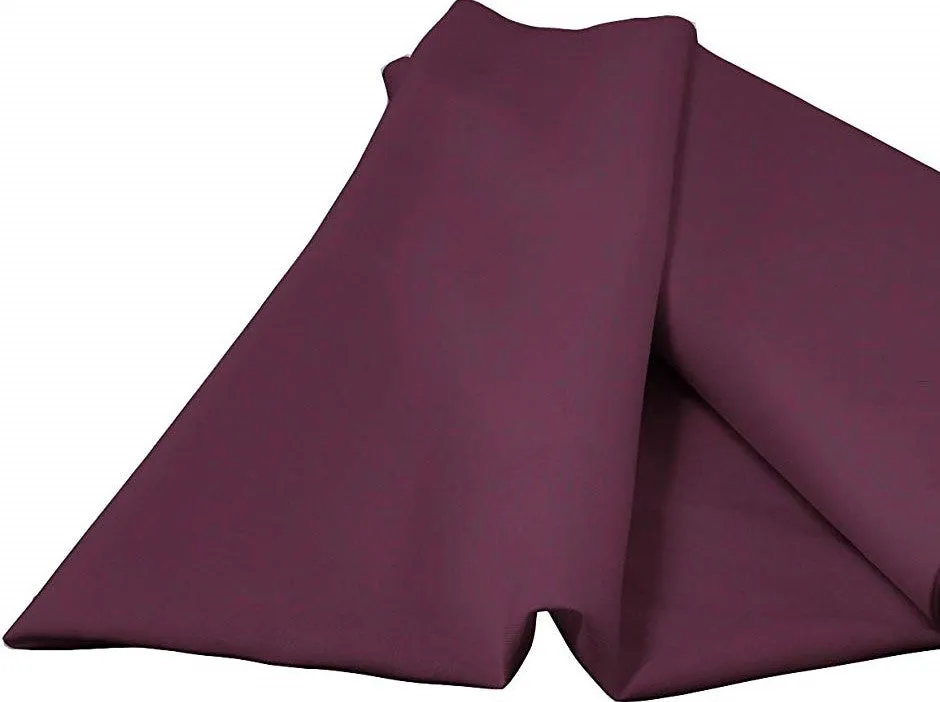 Eggplant 58/59" Wide 100% Premium Woven Polyester Poplin Fabric By The Yard