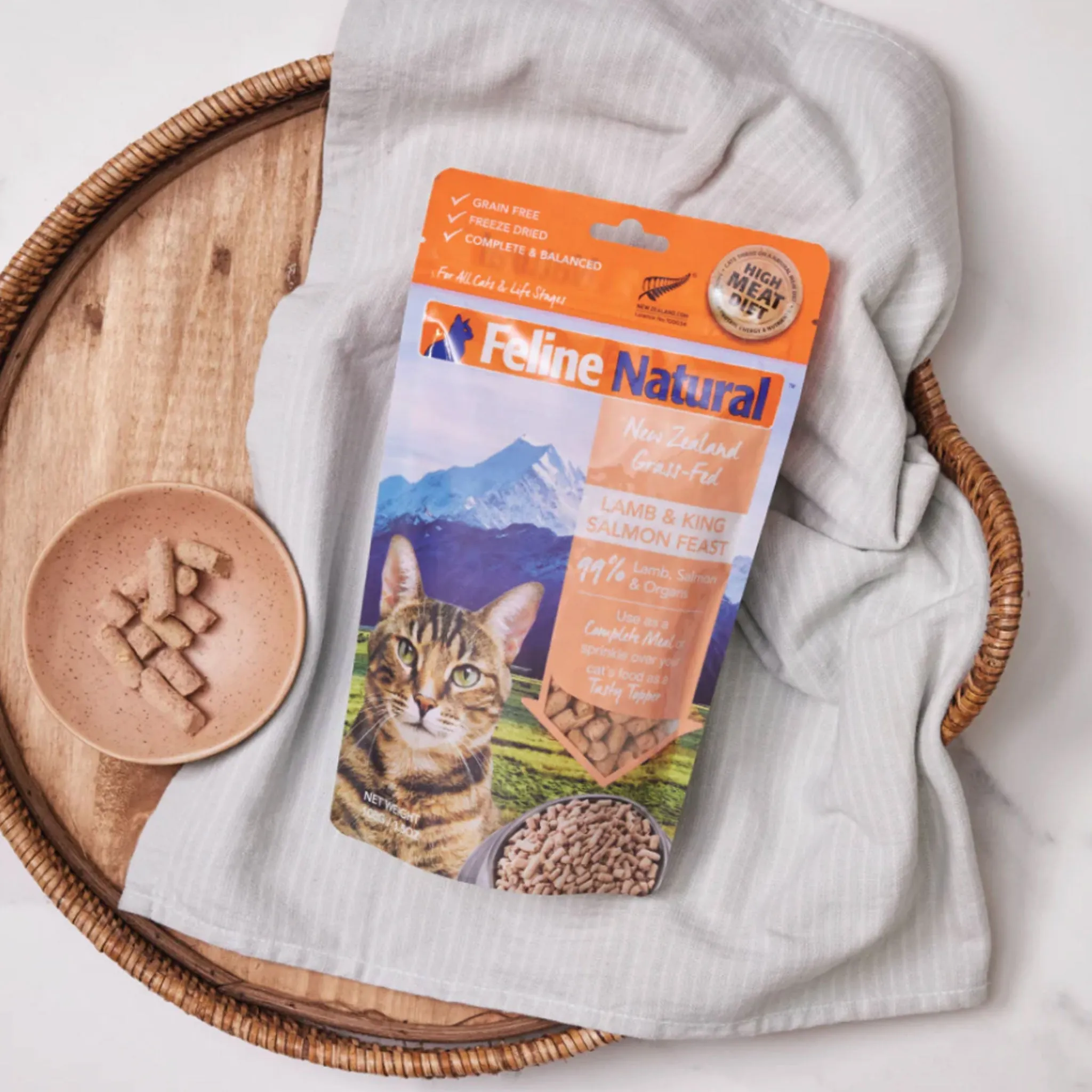 Feline Natural Freeze-Dried Cat Lamb & Salmon