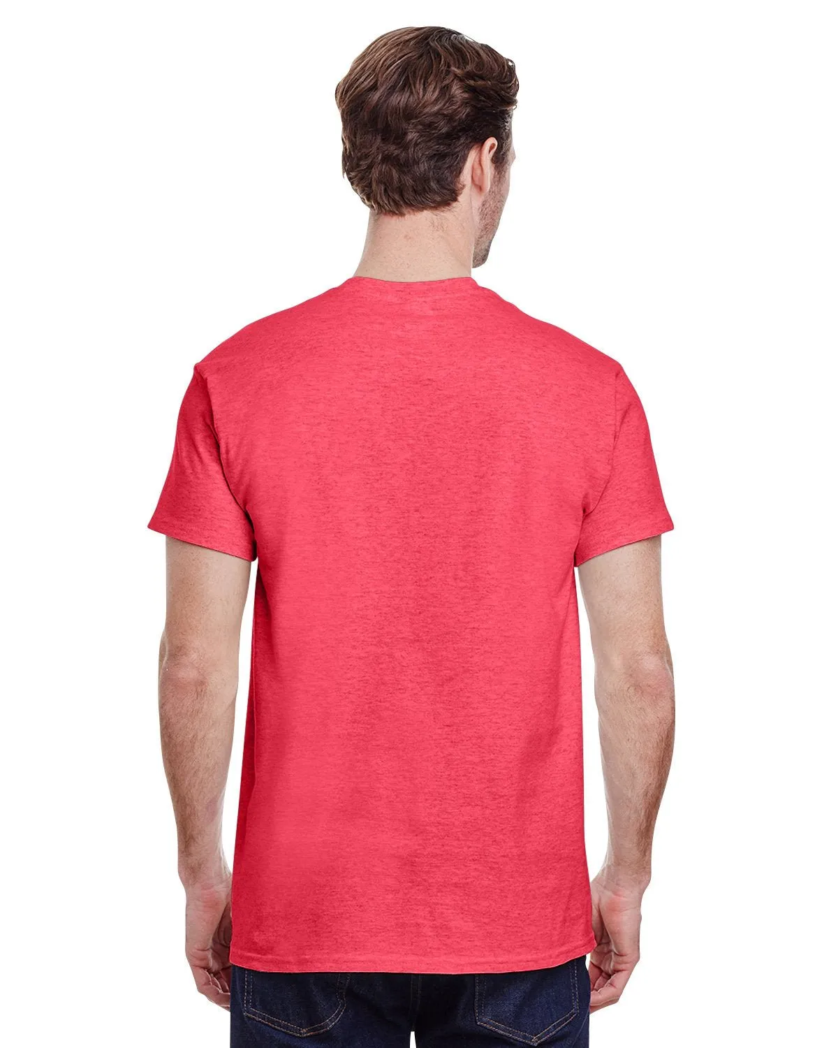 G500-Gildan-HEATHER RED