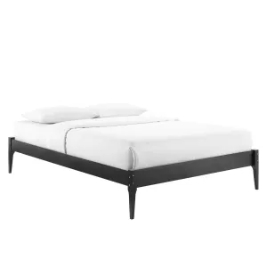 June Queen Wood Platform Bed Frame Black MOD-6246-BLK