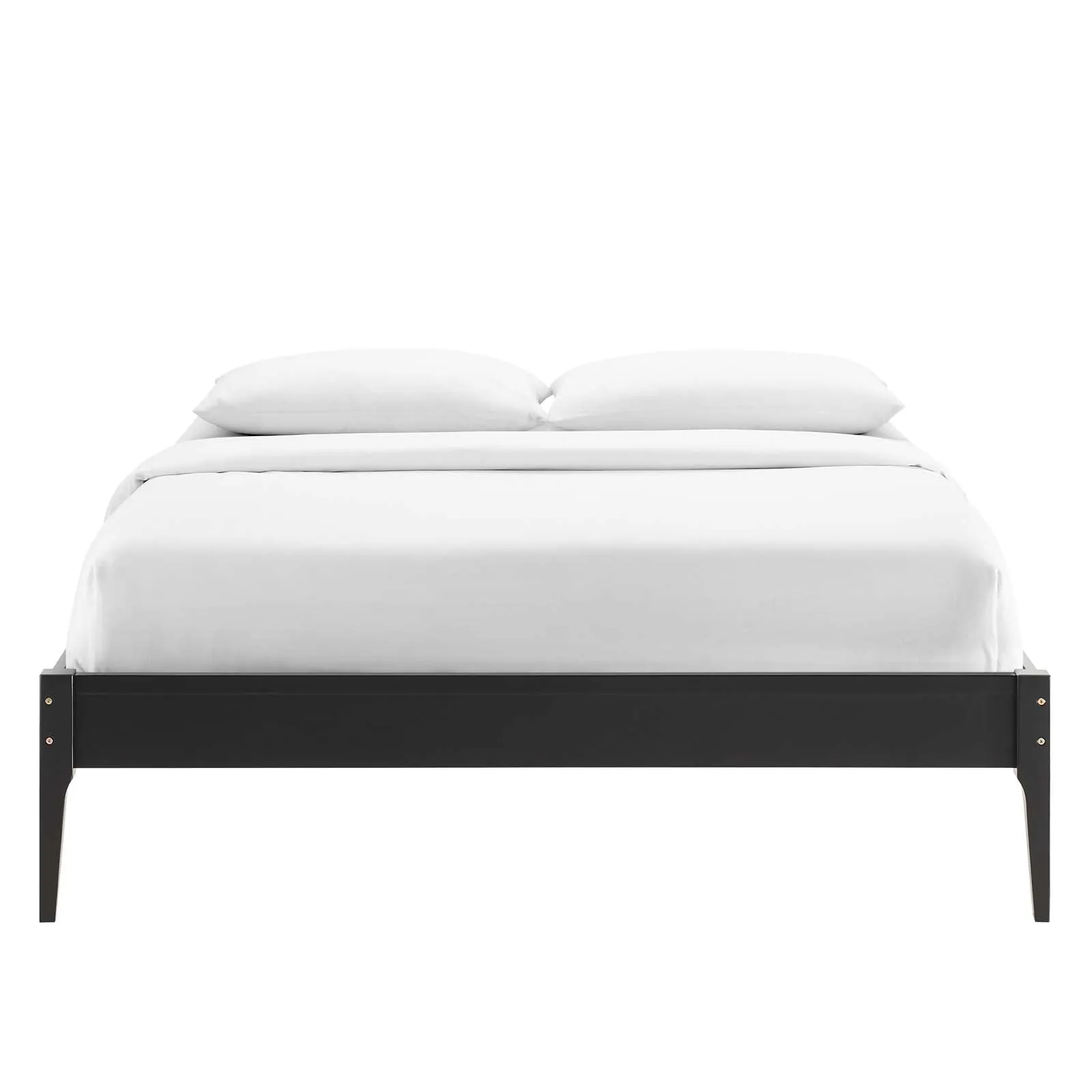 June Queen Wood Platform Bed Frame Black MOD-6246-BLK