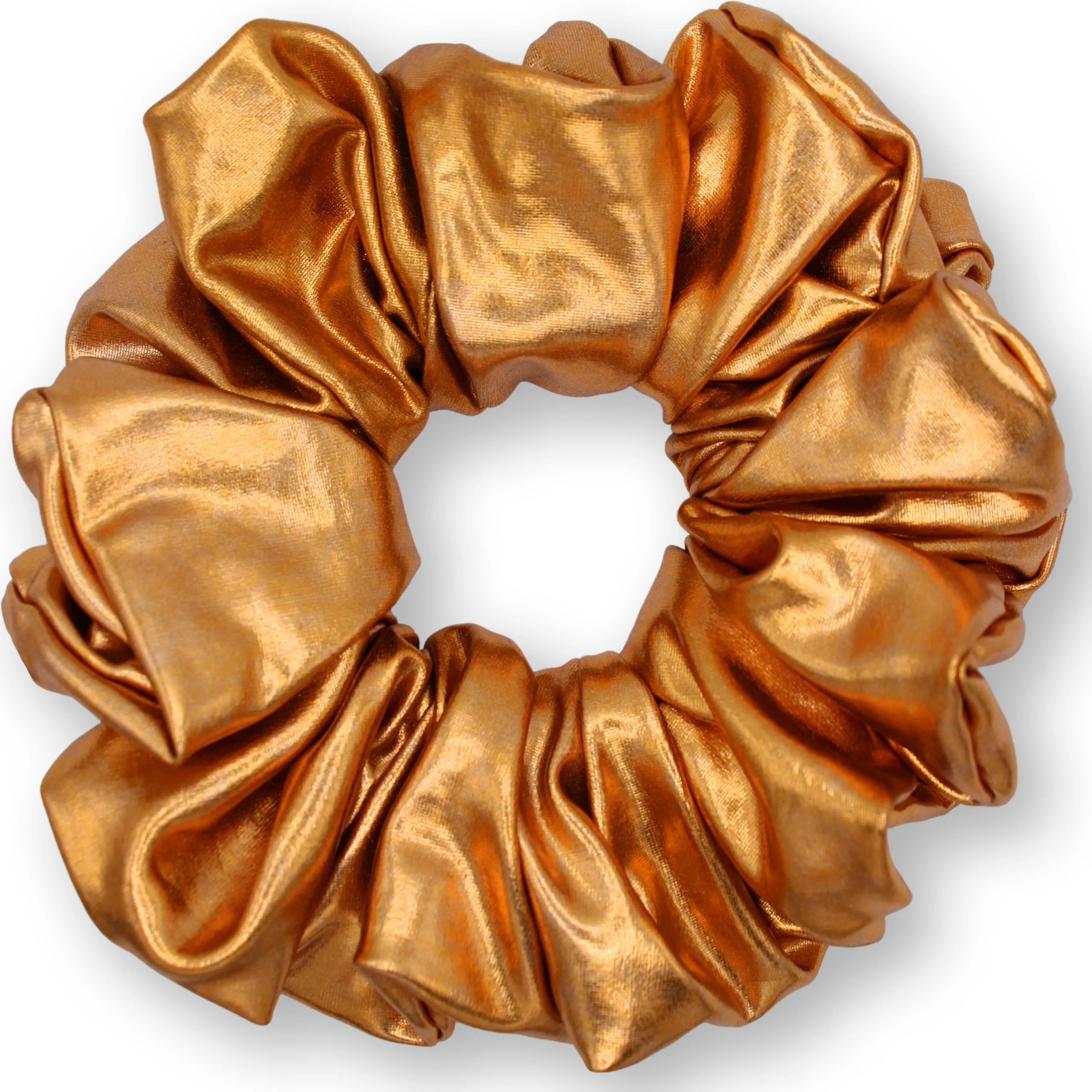 KING SIZE Metallic Scrunchies XXL Oversized Made in the USA Copper