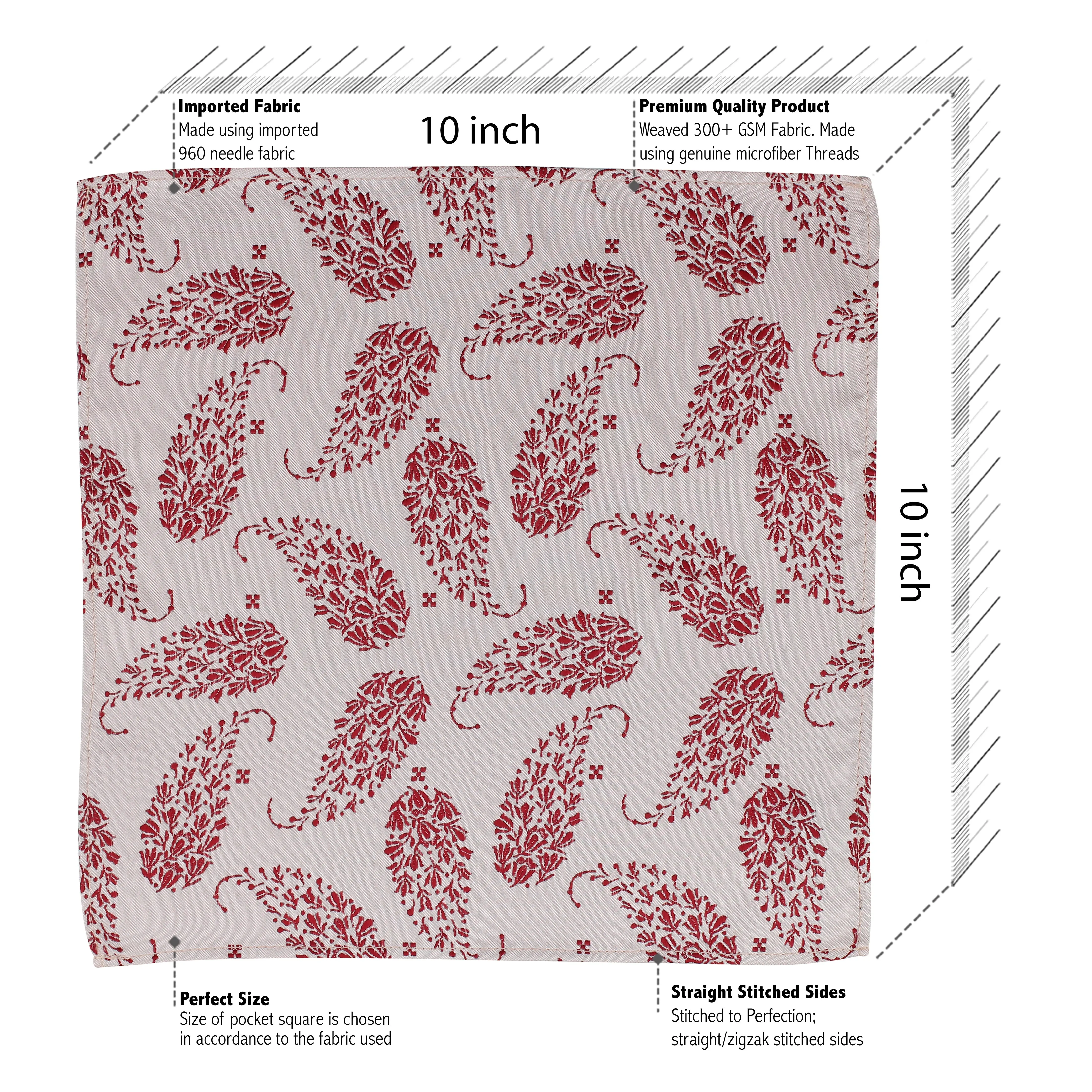 Kovove The Twining Paisley Pink Necktie and Pocket Square Gift Box