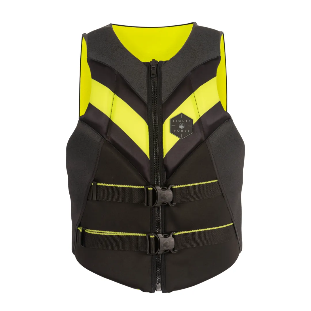 Liquid Force 2024 Rush CGA Wake Vest-Black/Lime