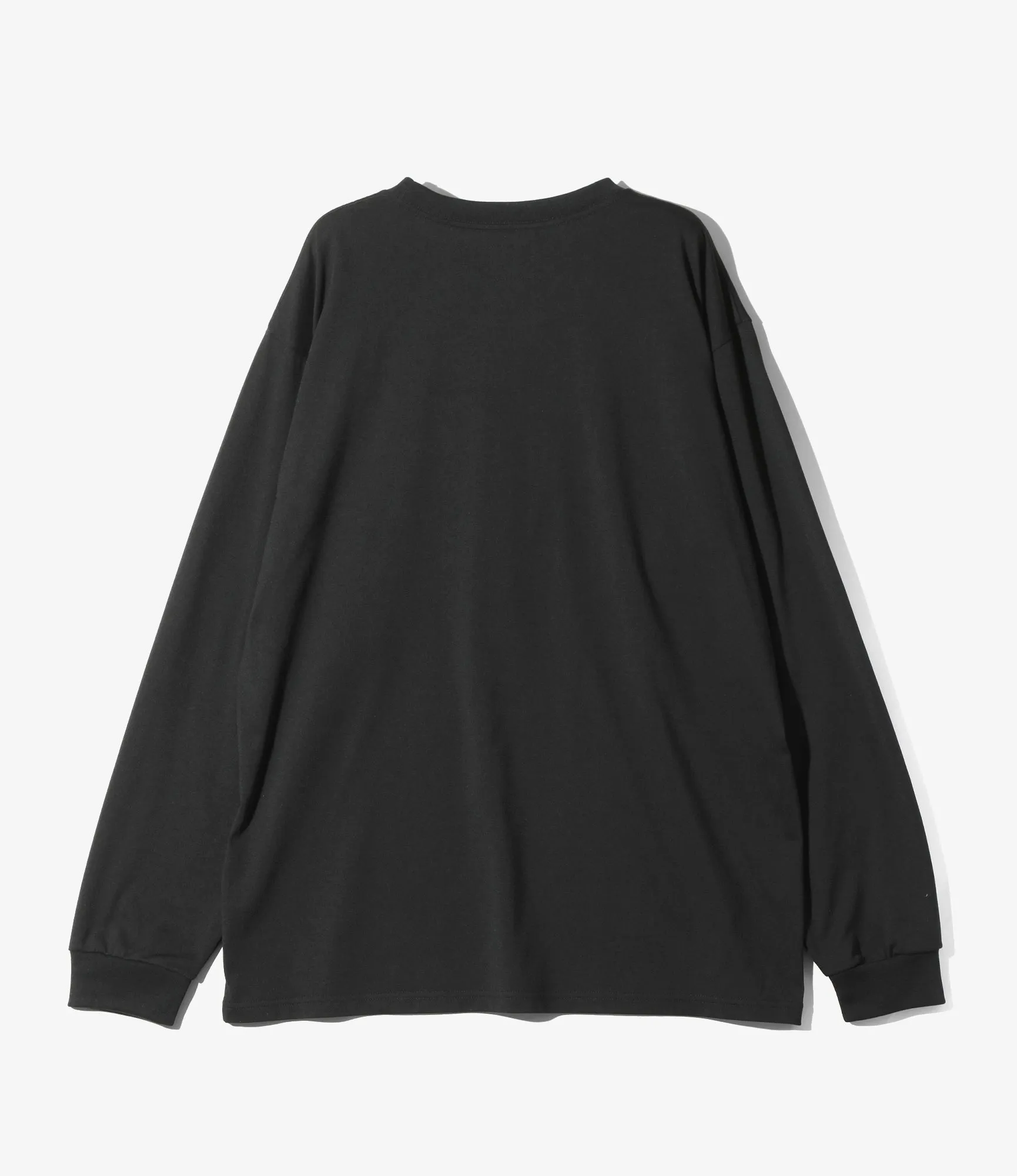 Long Sleeve Crew Neck – Black Heavyeight Jersey