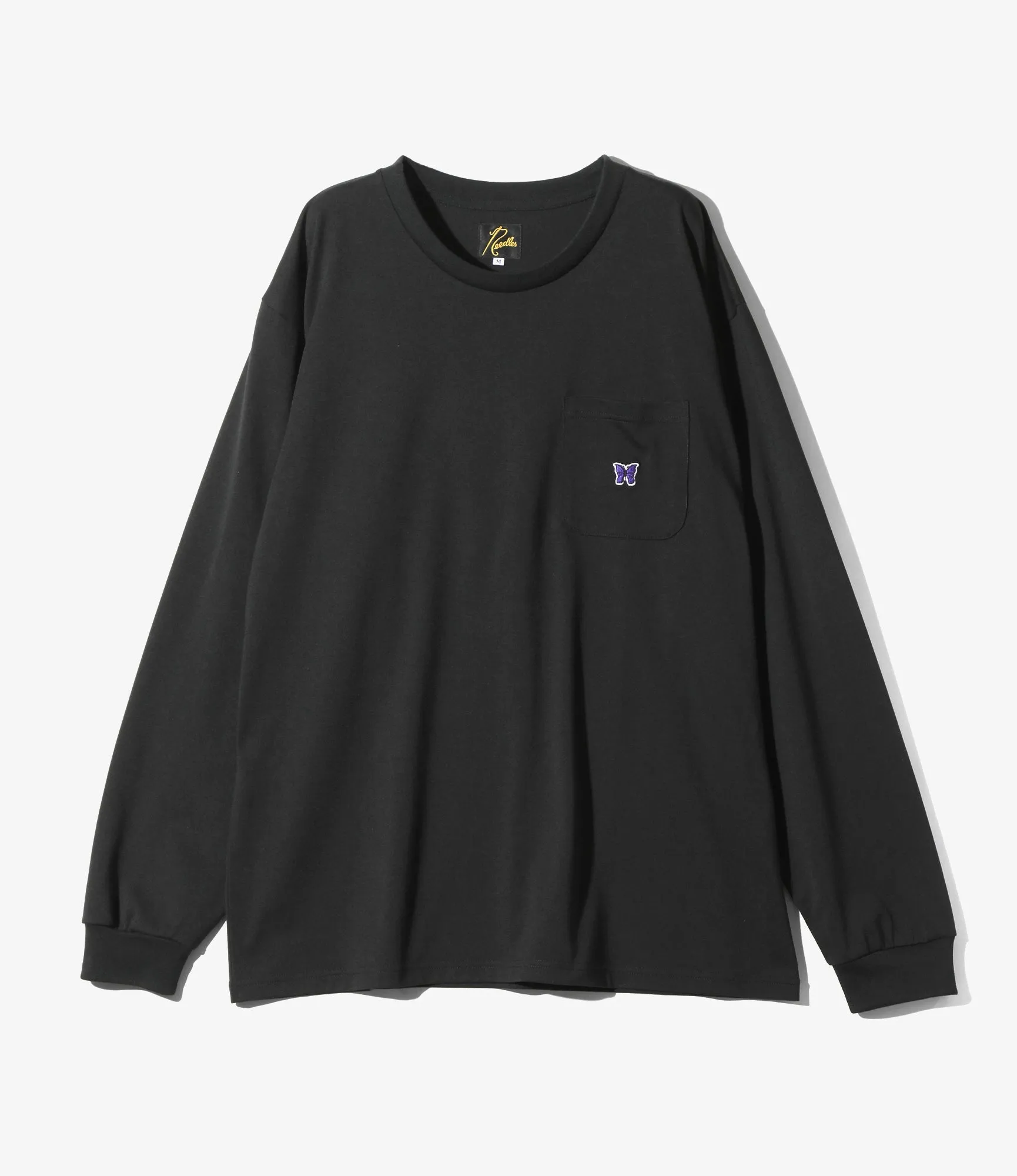 Long Sleeve Crew Neck – Black Heavyeight Jersey