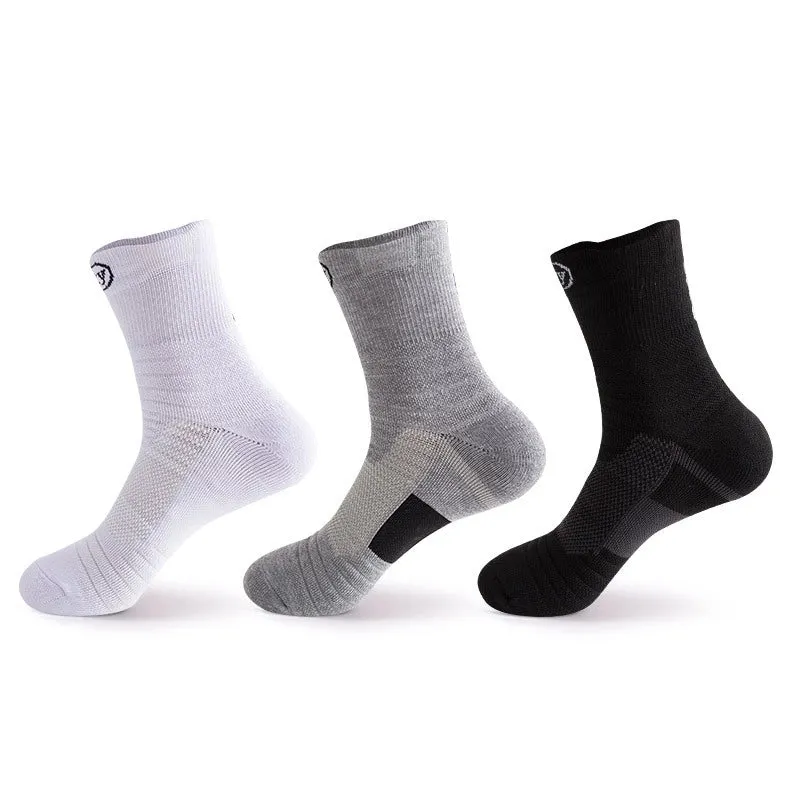 Men's Simple Style Solid Color Polyester Cotton Polyester Ankle Socks A Pair