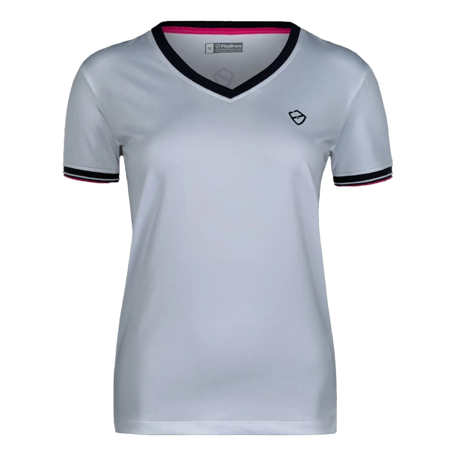 Play Brave Womens Tour Tee - White - Medium - RRP £49.99