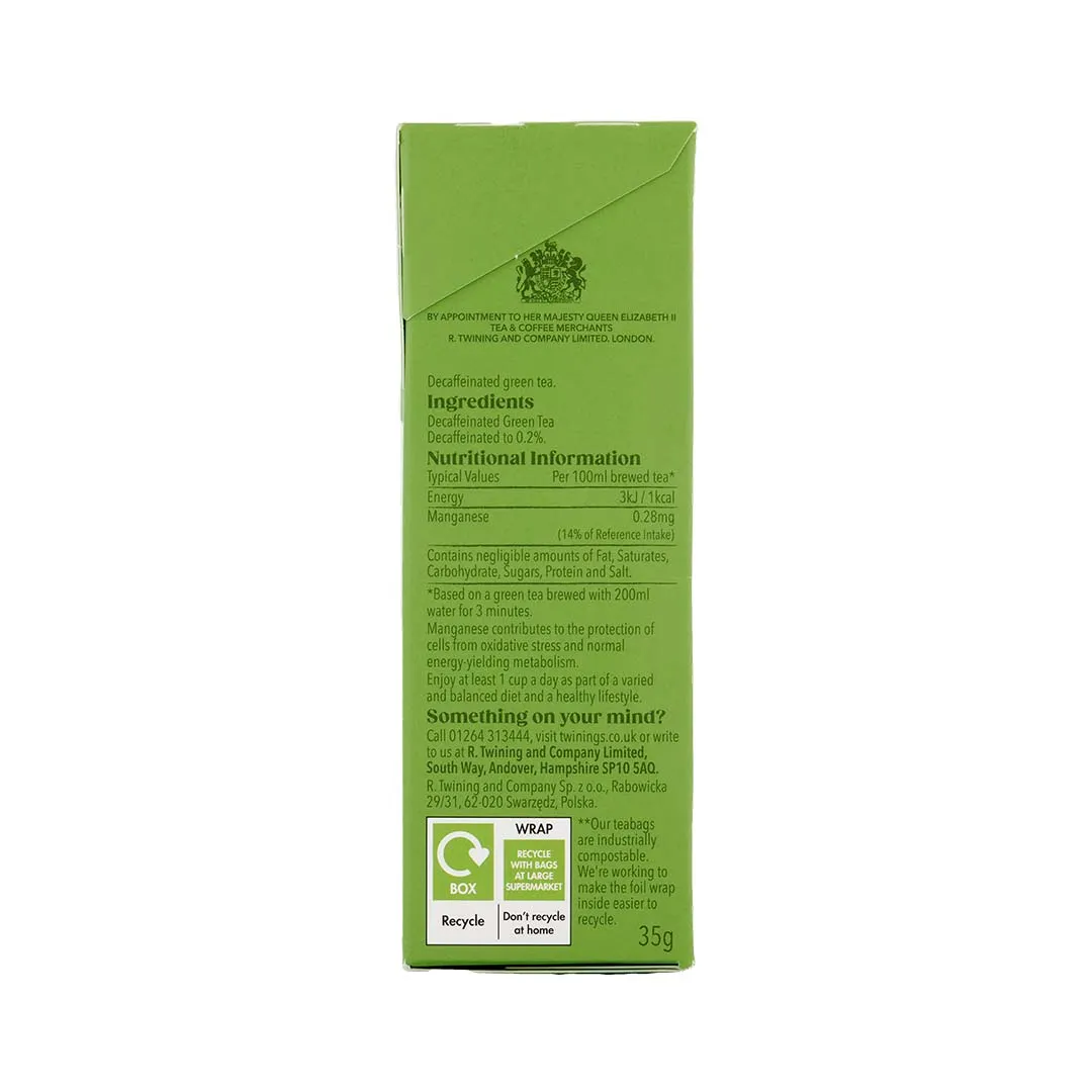 Pure Green Decaffeinated - 20 Tea Bags
