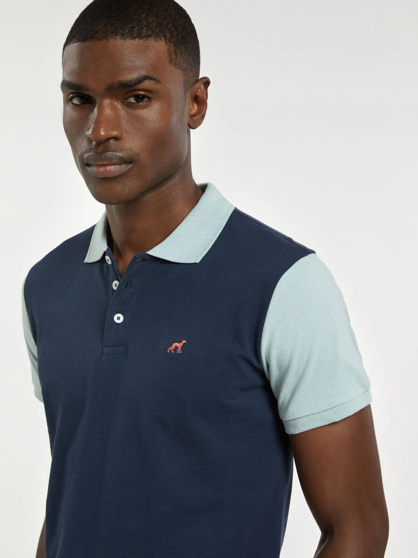 Respekt Polo Piqué Shirt With Colour-Block