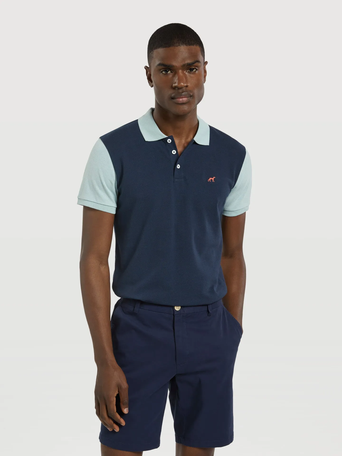 Respekt Polo Piqué Shirt With Colour-Block