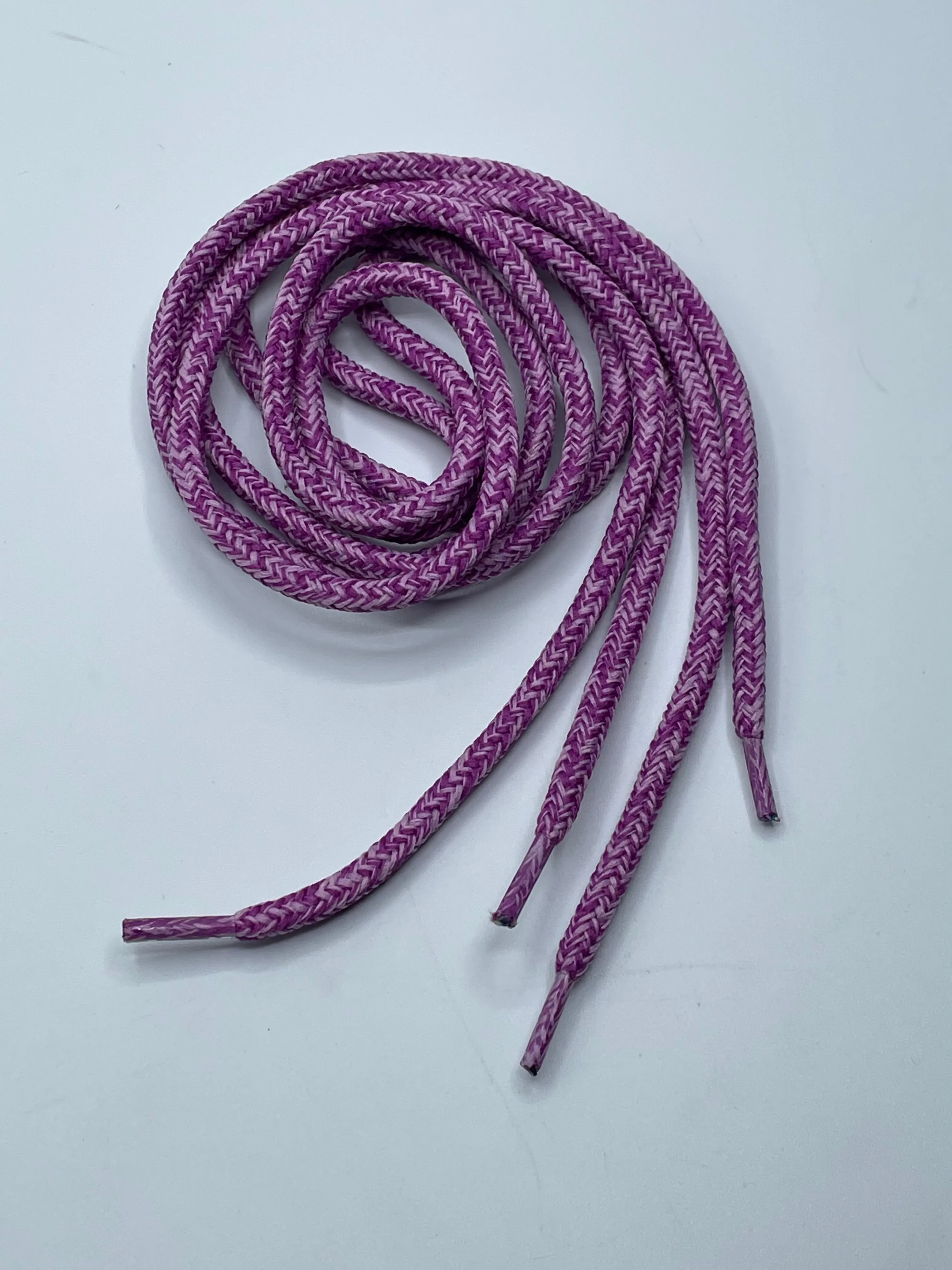 Round Tweed Shoelaces - Lilac and Purple