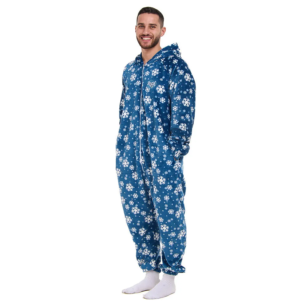 Snuggs Blanket Onesie Petroleum Snowflakes