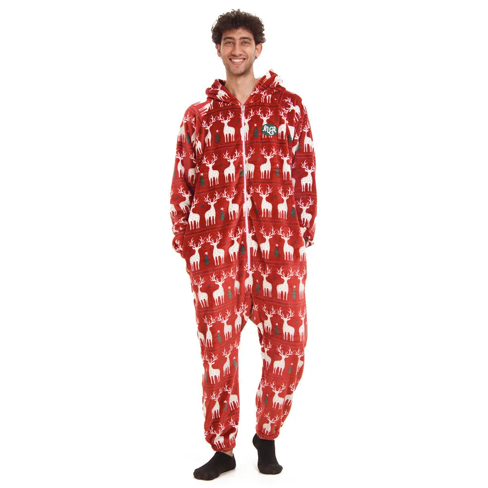 Snuggs Blanket Onesie Red Christmas