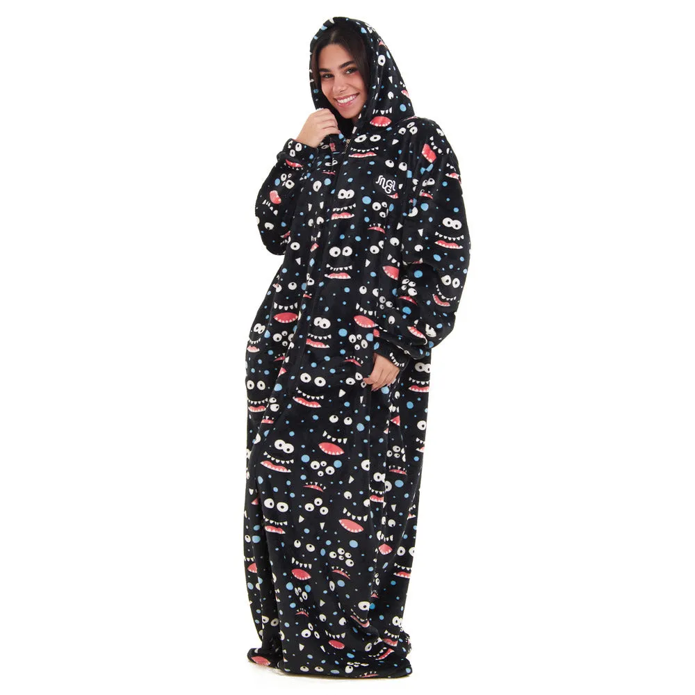 Snuggs Wearable Blanket Monk Black monster
