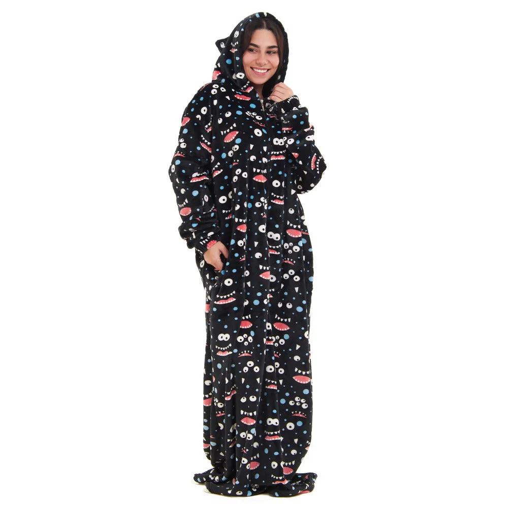 Snuggs Wearable Blanket Monk Black monster