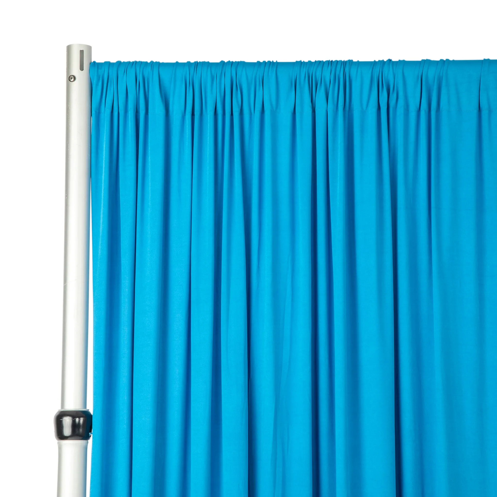 Spandex 4-way Stretch Backdrop Drape Curtain 12ft H x 60" W - Azure Blue