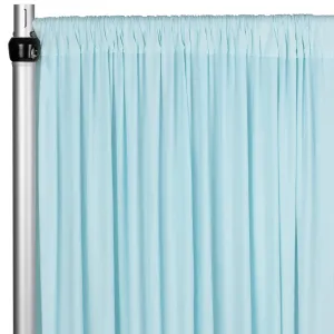 Spandex 4-way Stretch Drape Curtain 10ft H x 60" W - Baby Blue