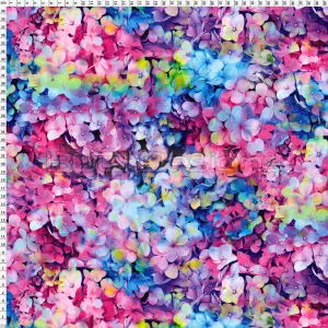 Spandex Hydrangeas Pastel