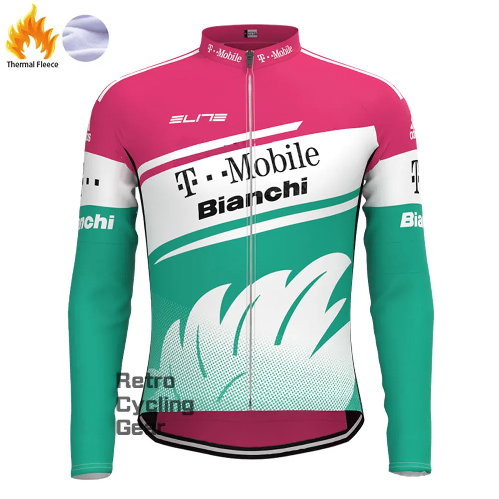 T-Mobile Bianchi Fleece Retro Long Cycling Kits