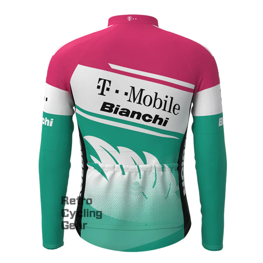 T-Mobile Bianchi Fleece Retro Long Cycling Kits