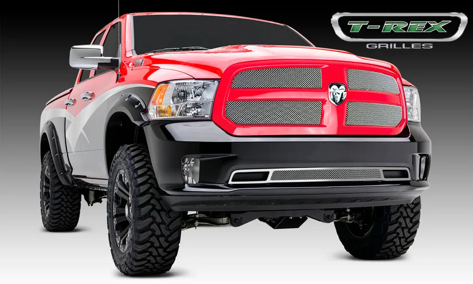 T-REX Sport Series, 4 Piece Overlay Grilles - Chrome - 2013-2018 Ram 1500