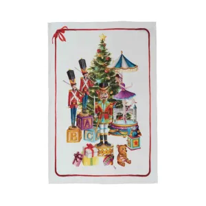 Tessitura Toscana Telerie Nutcracker Rosso Tea Towel 50cm x 70cm