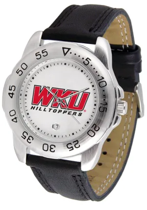 Western Kentucky Sport Leather Men’s Watch