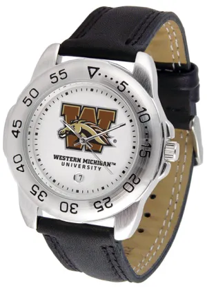Western Michigan Sport Leather Men’s Watch