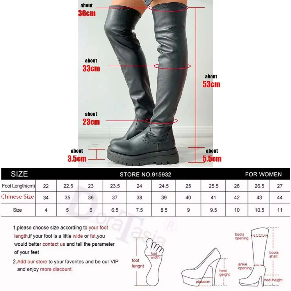 Women's Thigh Platform High Boots